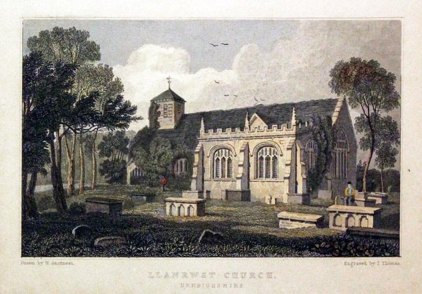Llanrwst Church, Denbighshire by Henry Gastineau