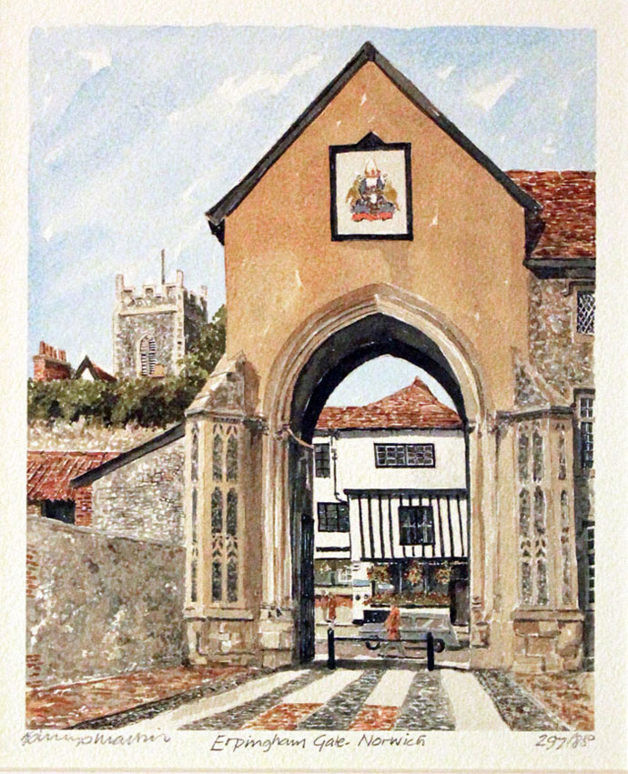 Erpingham Gate Norwich by Philip Martin  Erpingham Gate Norwich by Philip Martin