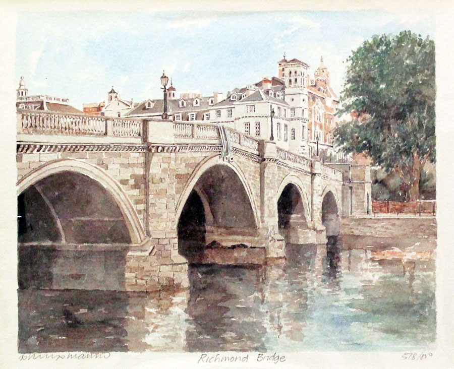 Richmond Bridge Surrey by Philip Martin  Richmond Bridge Surrey by Philip Martin