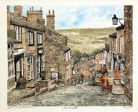Street in Haworth Yorkshire