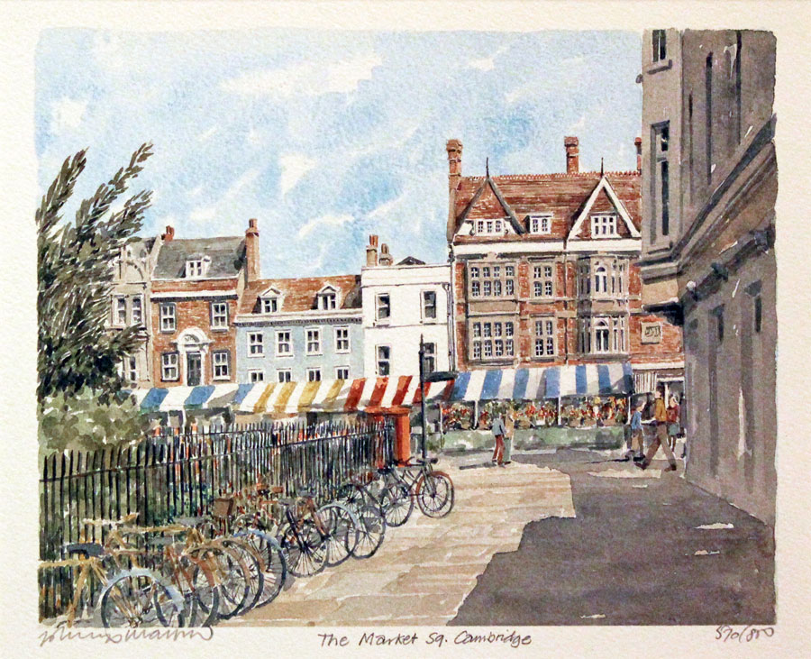 Market Square Cambridge by Philip Martin Portraits of Britain  Market Square Cambridge by Philip Martin Portraits of Britain