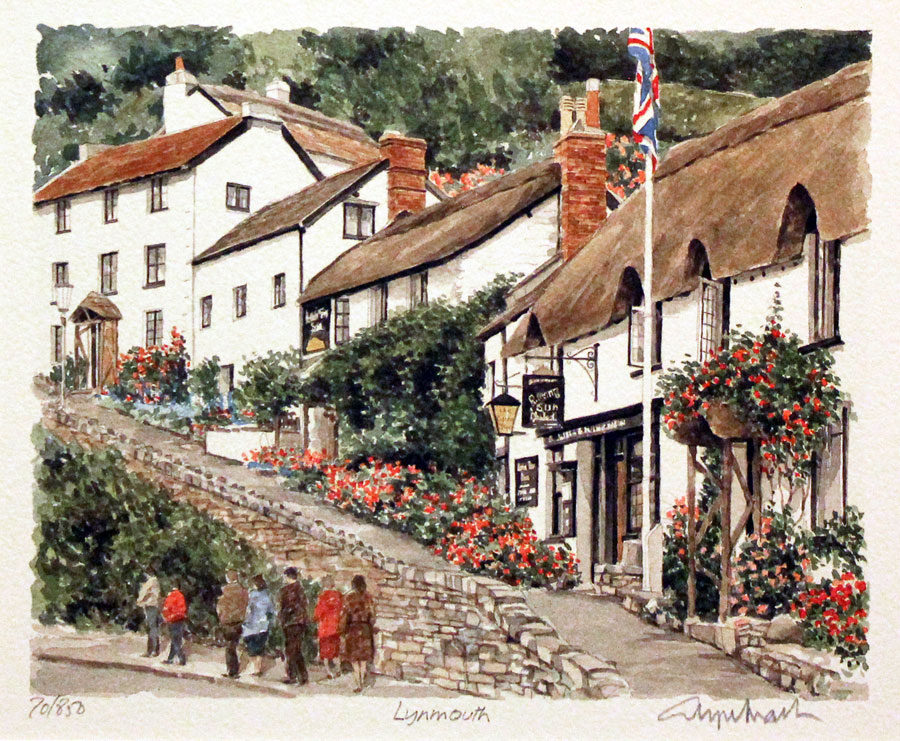 Lynmouth Devonshire by Glyn Martin  Lynmouth Devonshire by Glyn Martin