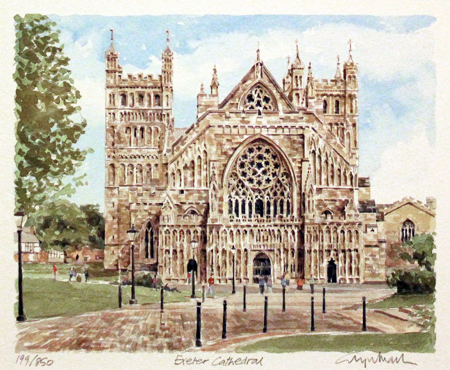 Exeter Cathdral Devonshire by Glyn Martin  Exeter Cathdral Devonshire by Glyn Martin