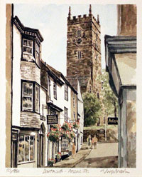 Anzac Street Dartmouth Devonshire by Glyn Martin