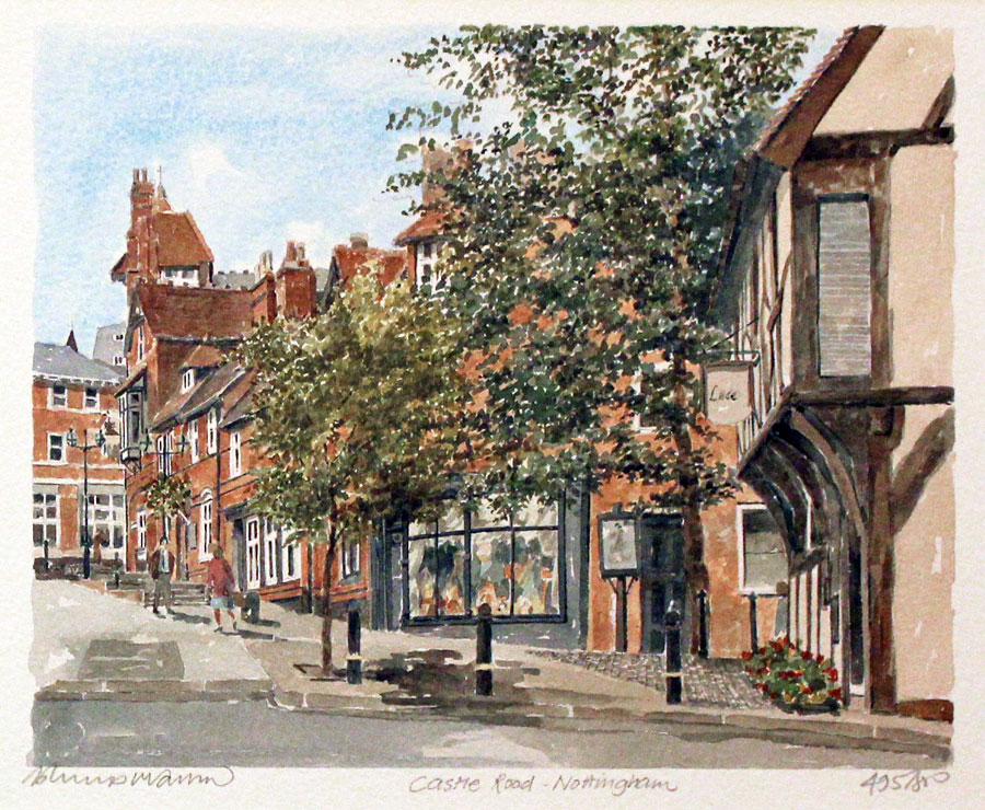 Castle Road Nottingham Philip Martin Portraits of Britain  Castle Road Nottingham Philip Martin Portraits of Britain
