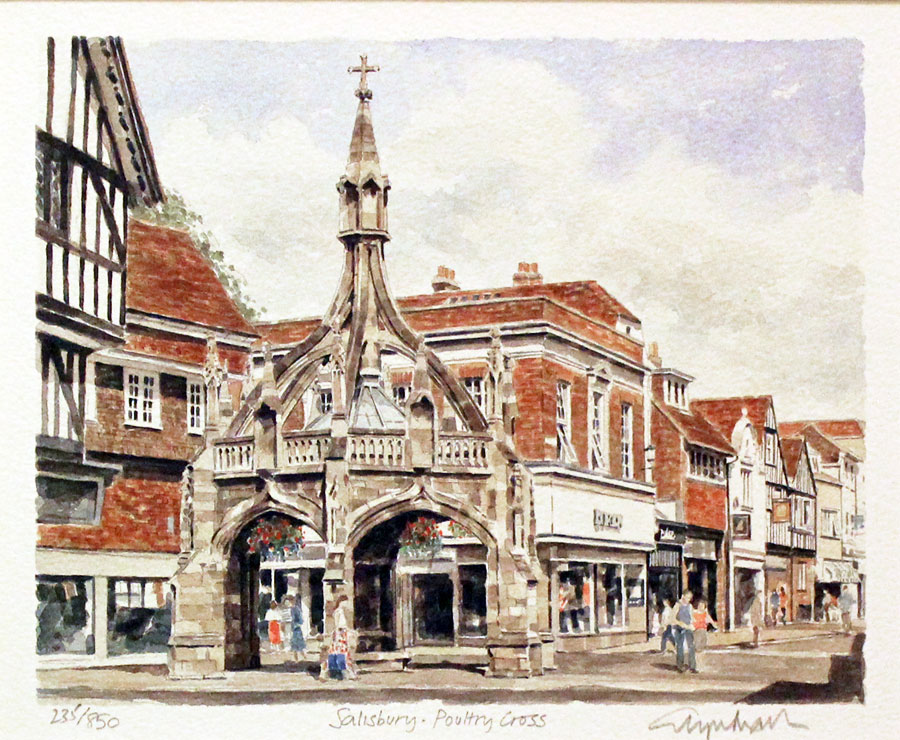 Poultry Cross Salisbury Wiltshire by Glyn Martin Portraits of Britain  Poultry Cross Salisbury Wiltshire by Glyn Martin Portraits of Britain