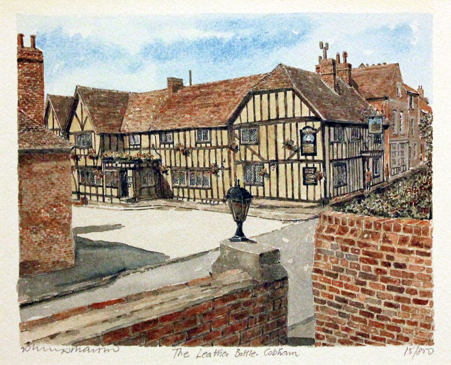 Leather Bottle Cobham by Philip Martin  Leather Bottle Cobham by Philip Martin