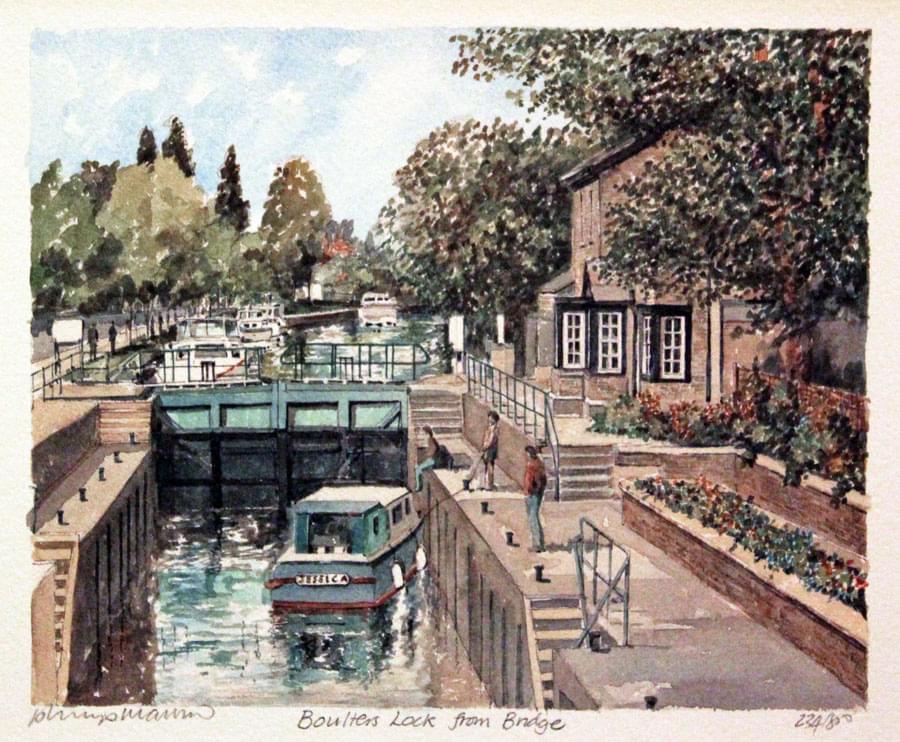 Boulter's Lock, Maidenhead, Berkshire. Portraits of Britain  Boulter's Lock, Maidenhead, Berkshire. Portraits of Britain