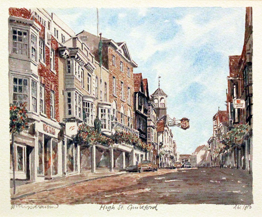 High Street Guildford Surrey by Philip Martin  High Street Guildford Surrey by Philip Martin
