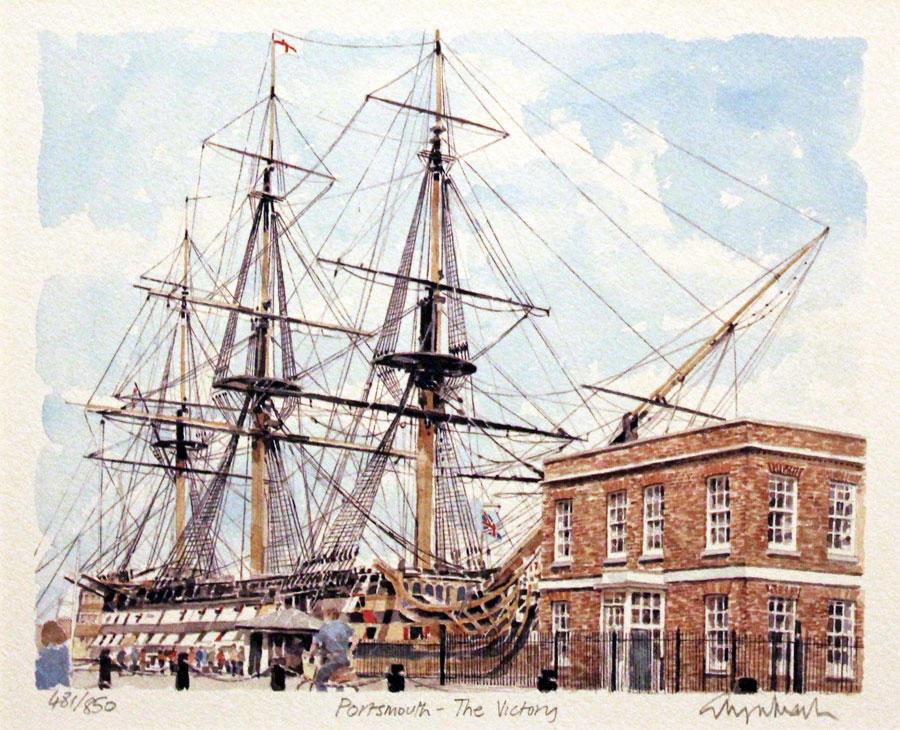 The Victory at Portsmouth by Glyn Martin
