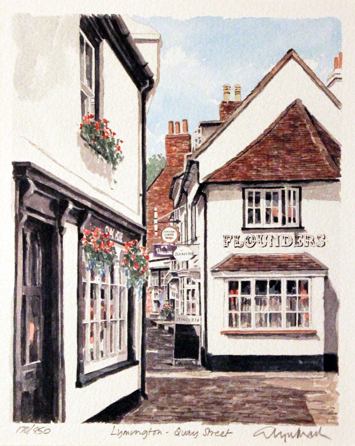Quay Street Lymington by Glyn Martin