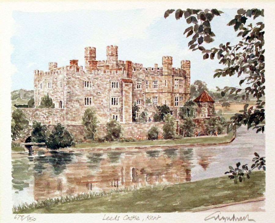 Keeds Castle Kent by Phillip Martin