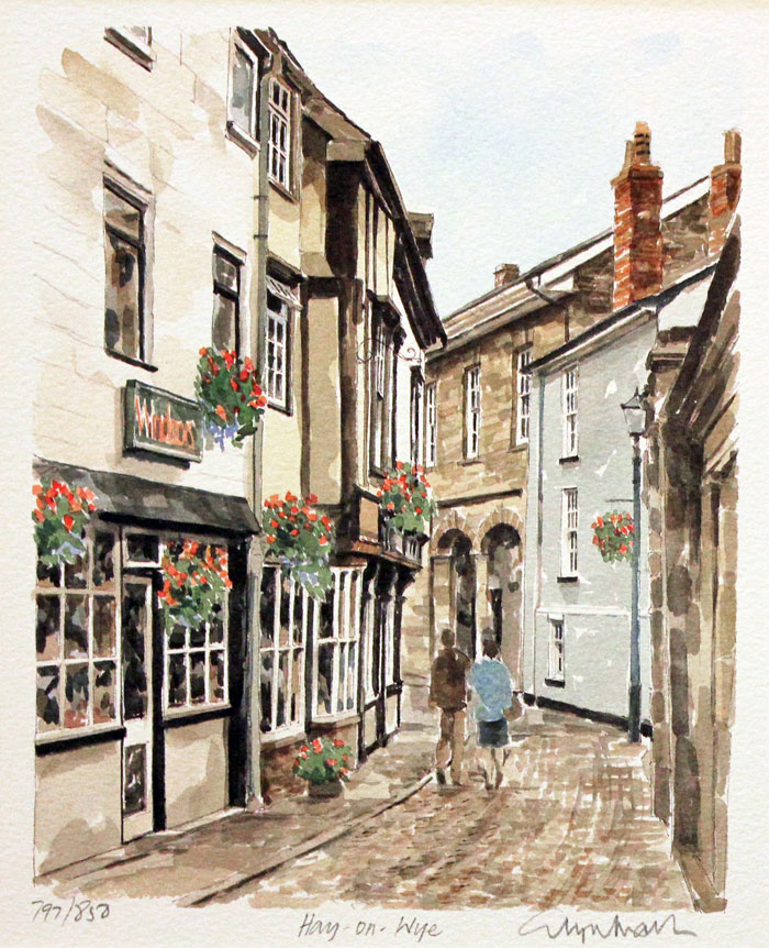 Hay-on-Wye View Herefordshire by Glyn Martin