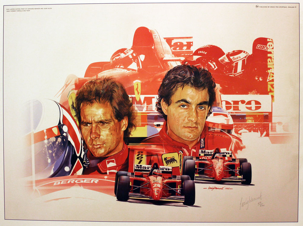 Gerhard Berger and Jean Alesi by Craig Warwick  Gerhard Berger and Jean Alesi by Craig Warwick