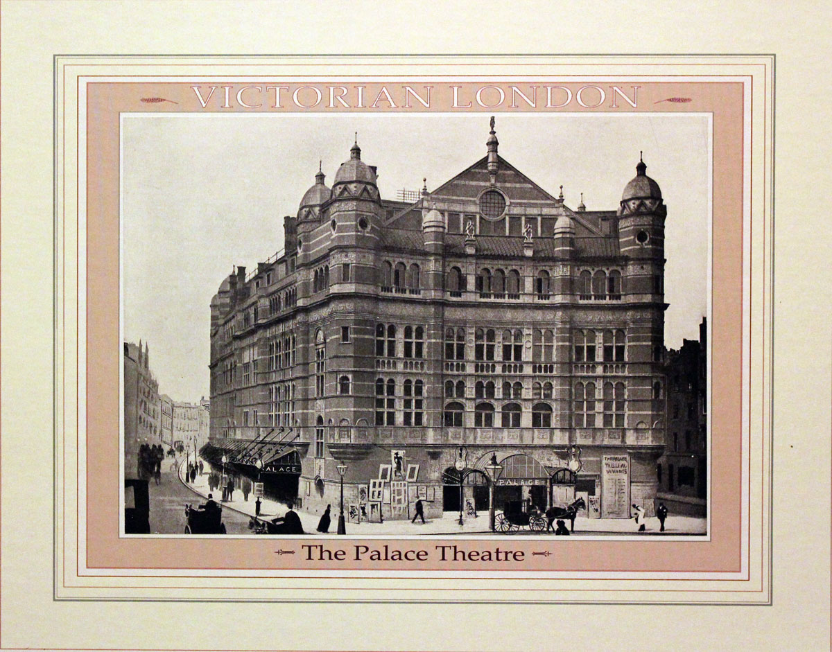 New Bridge Street London in 1896 - Old print of a photograph