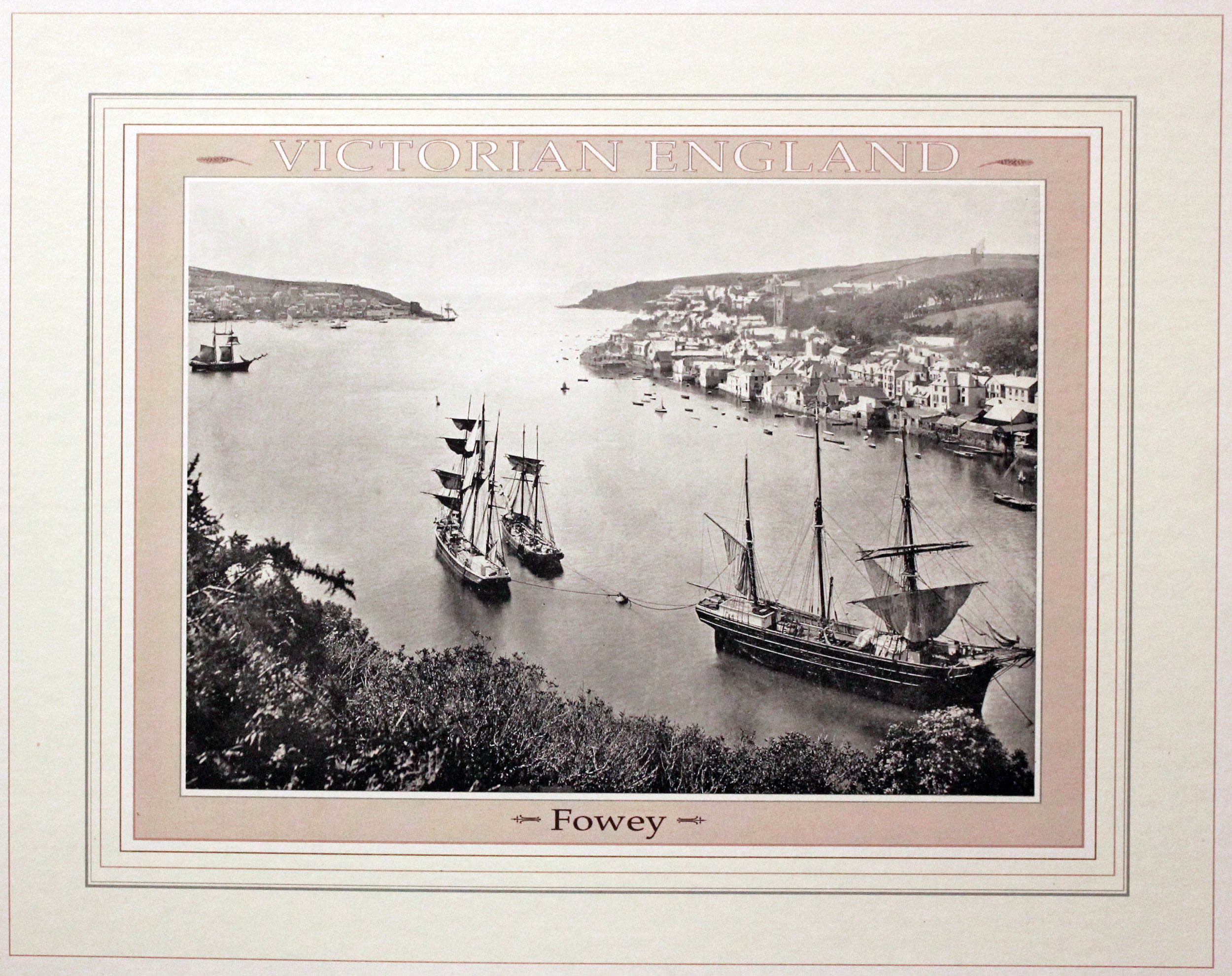 Fowet in Cornwall in 1896 - Old print of a photograph