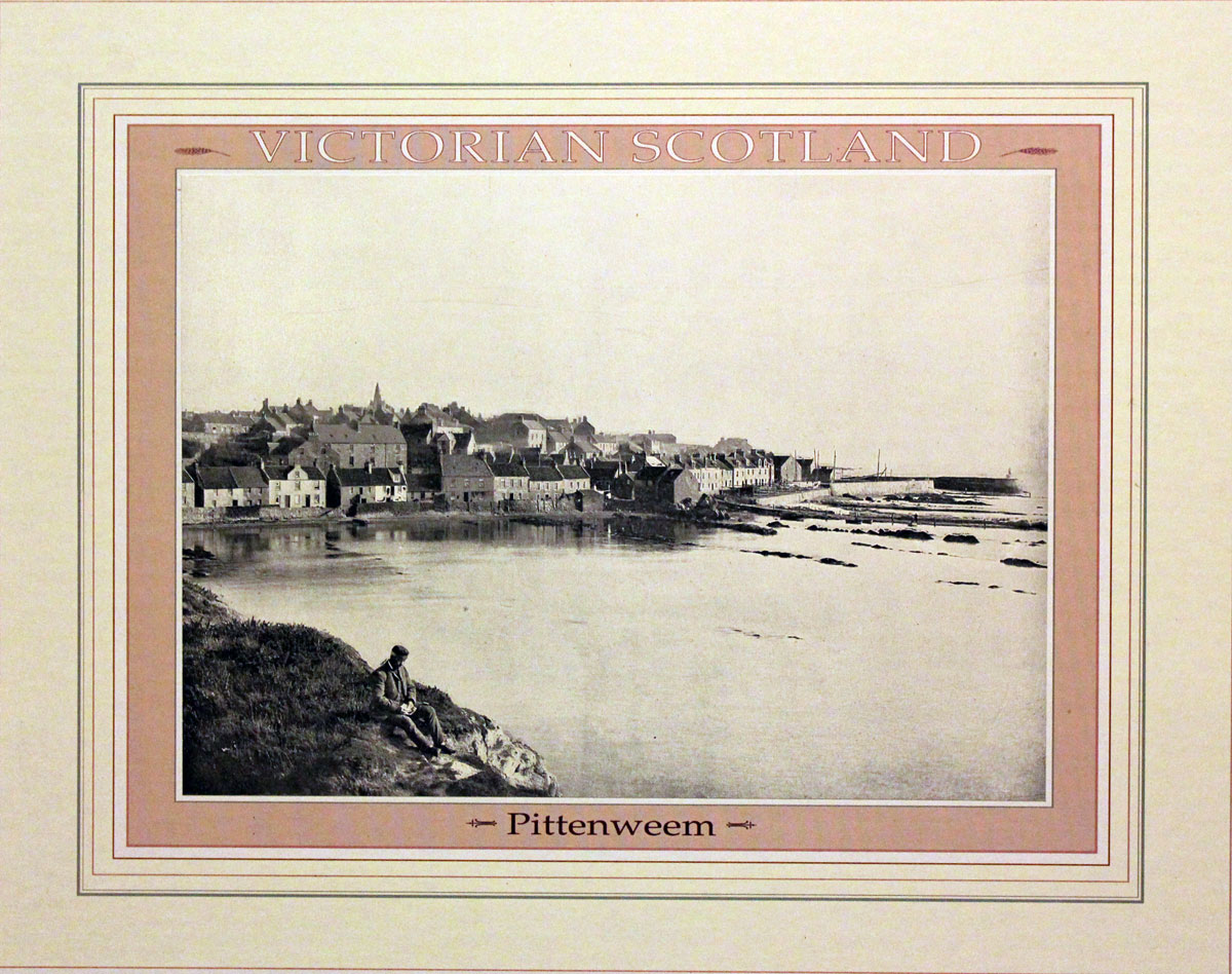 Pittenweem Scotland in 1896 - Old print of a photograph