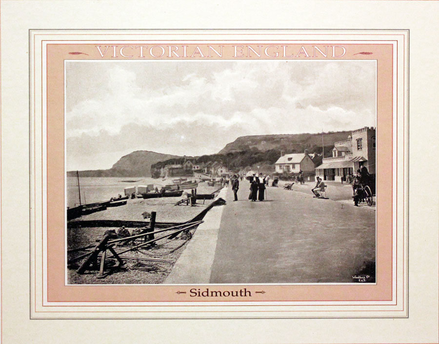 Sidmouth Devon in 1896 - Old print of a photograph