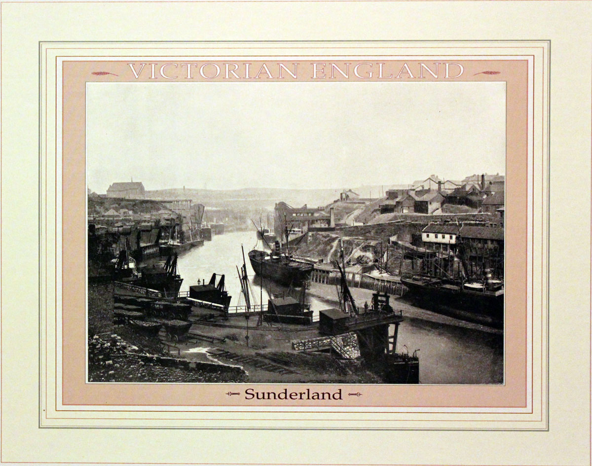 Sunderland in 1896 - Old print of a photograph