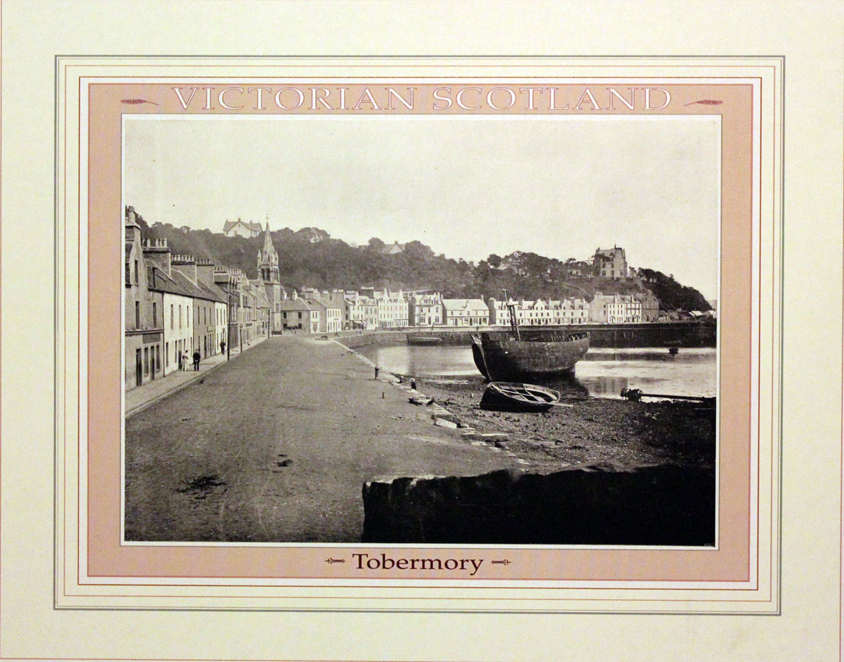 Tobermory Scotland in 1896 - Old print of a photograph