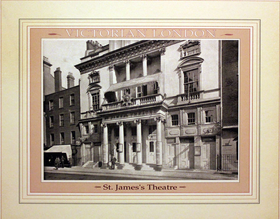 St. James' Theatre London in 1896 - Old print of a photograph