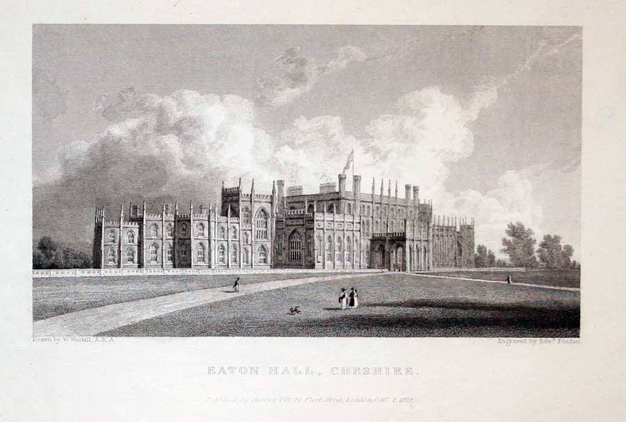 Eaton Hall by Westall  Eaton Hall by Westall