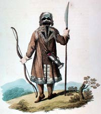 Back Figure of a Yakut in his Hunting Dress