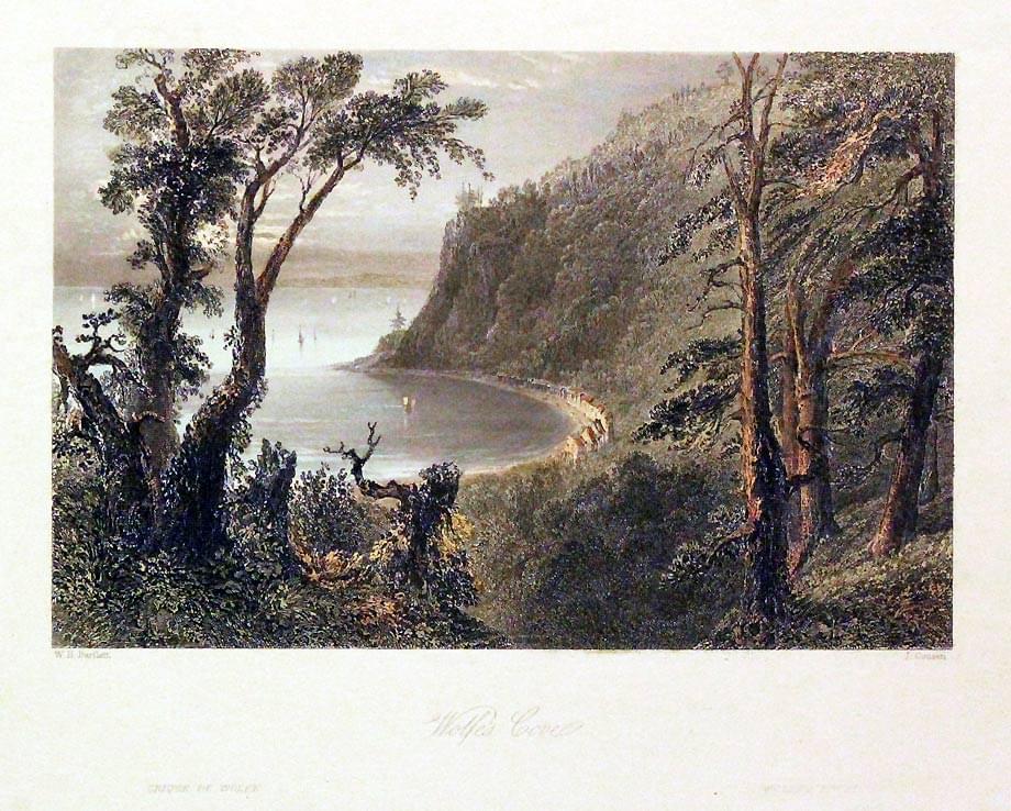 Wolfe's Cove, Canada by W. H. Bartlett