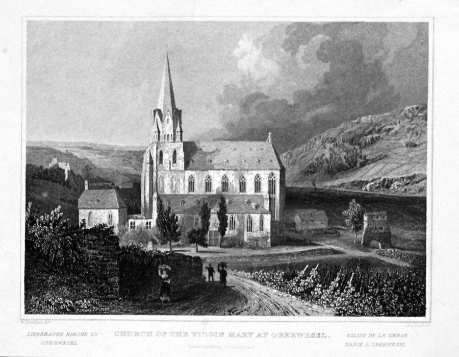 Church of the Virgin Mary at Oberwesel Rhine  Church of the Virgin Mary at Oberwesel Rhine