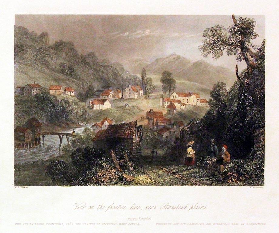 Frontier line near Stanstead Plains Canada