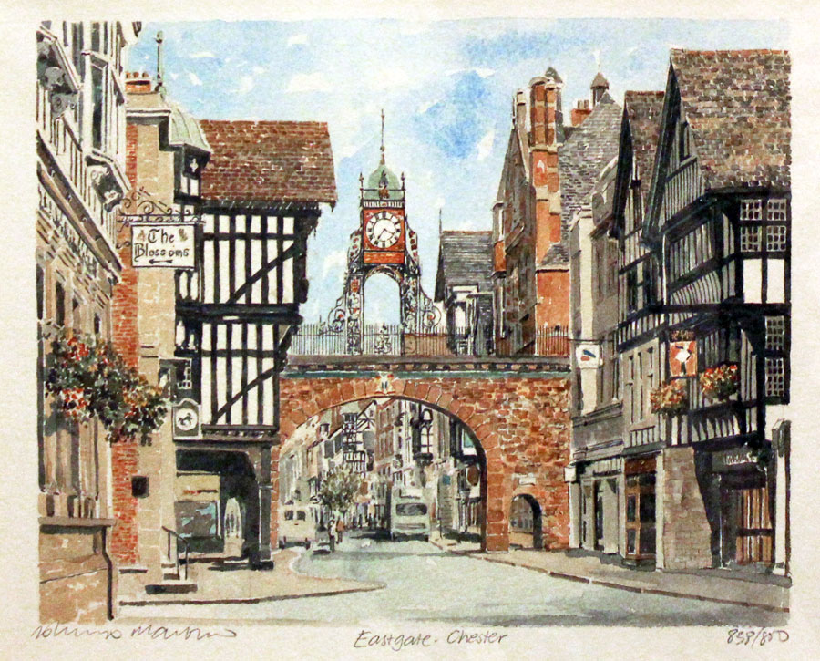 Eastgate Chester by Philip Martin Portraits of Britain  Eastgate Chester by Philip Martin Portraits of Britain