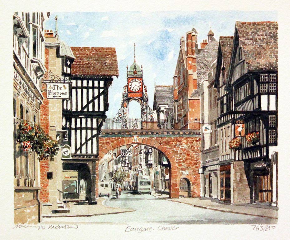 Eastgate Chester by Philip Martin Portraits of Britain  Eastgate Chester by Philip Martin Portraits of Britain