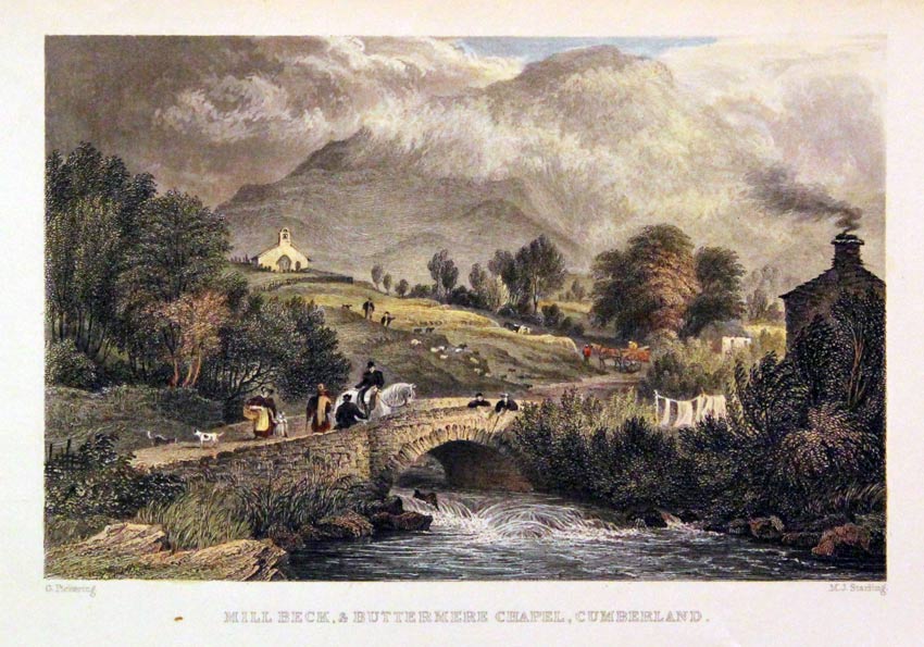 Mill Beck and Buttermere Cumbria  Mill Beck and Buttermere Cumbria