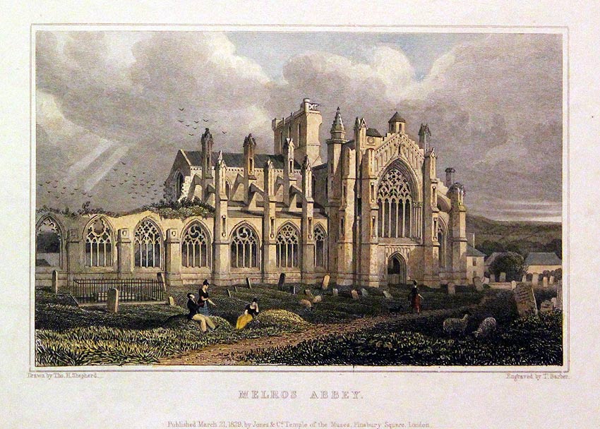 Melrose Abbey, Edinburgh by Thomas Shepherd