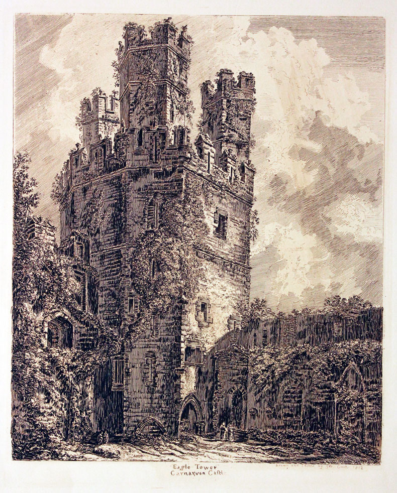Caernarvon Castle by Cuitt Caernarvonshire  Caernarvon Castle by Cuitt Caernarvonshire