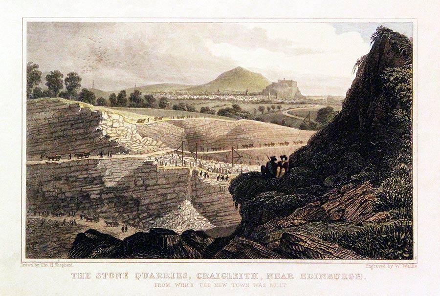 Stone Quarries Edinburgh by Thomas Shepherd