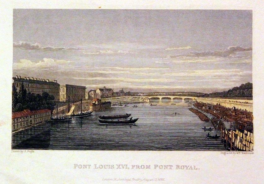 Pont Louis XVI, from Pont Royal Paris  Pont Louis XVI, from Pont Royal Paris