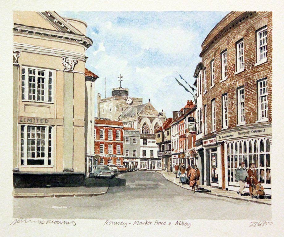Romsey Market Place by Philip Martin