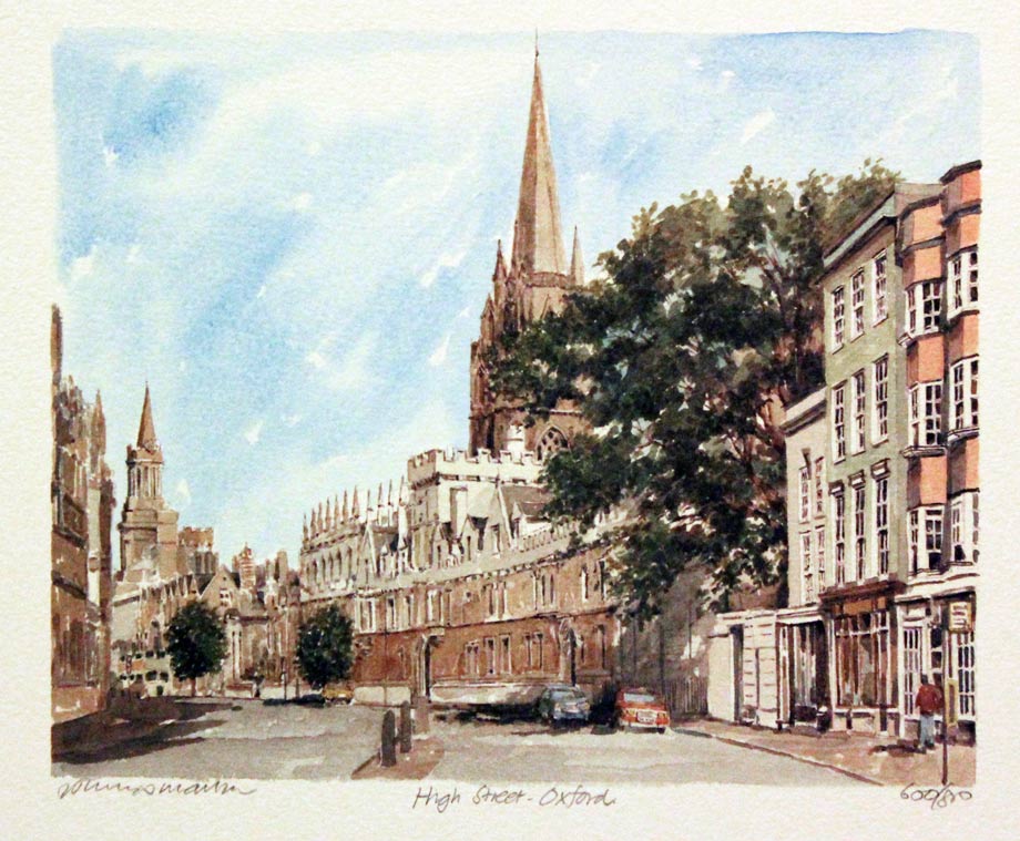 High Street Oxford Glyn Martin Portraits of Britain  High Street Oxford Glyn Martin Portraits of Britain