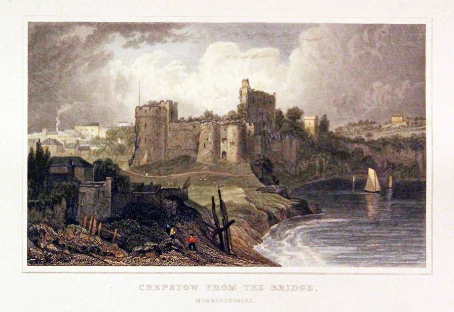 Chepstow Castle from the Bridge Monmouthshire