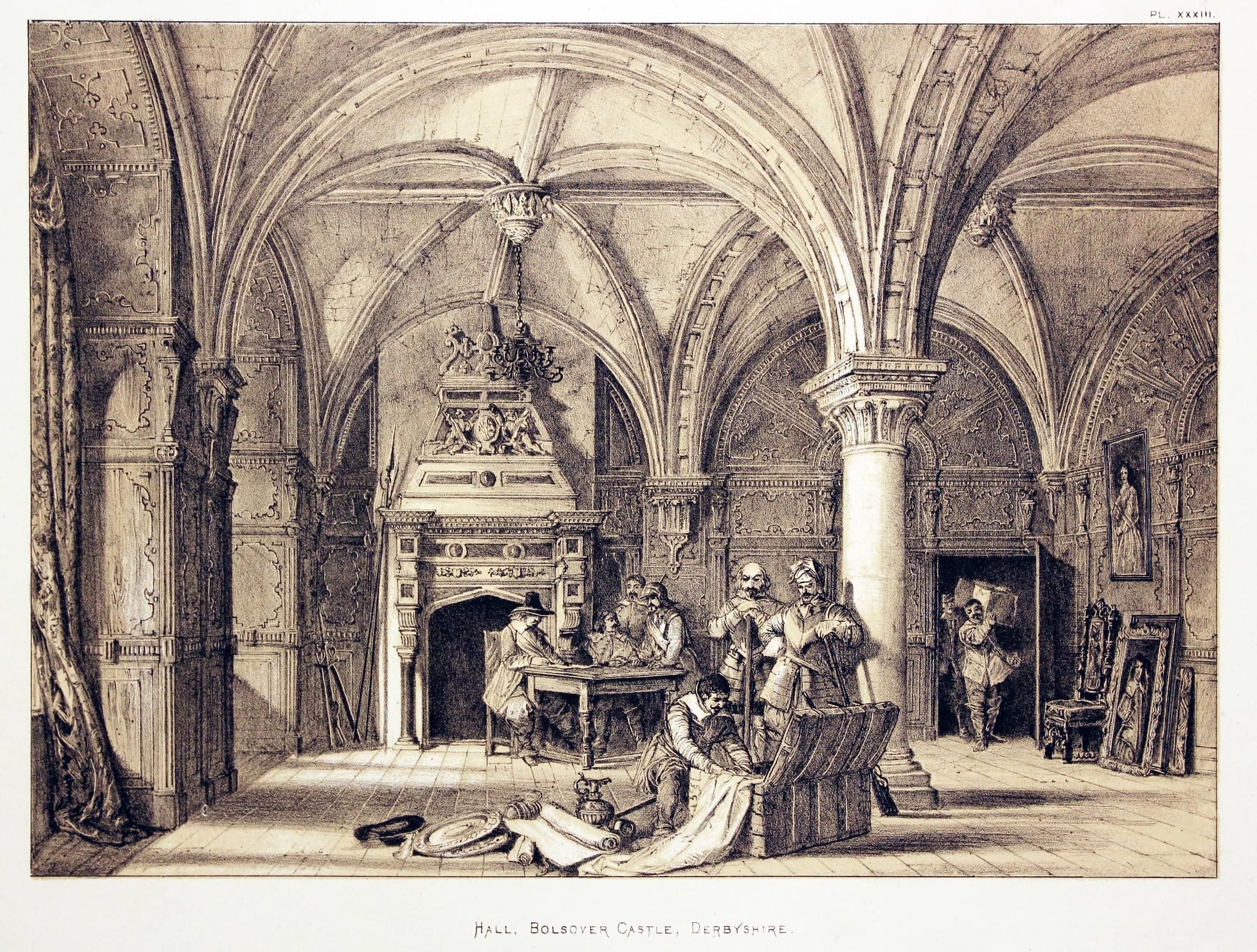 Hall at Bolsover Castle Derbyshire