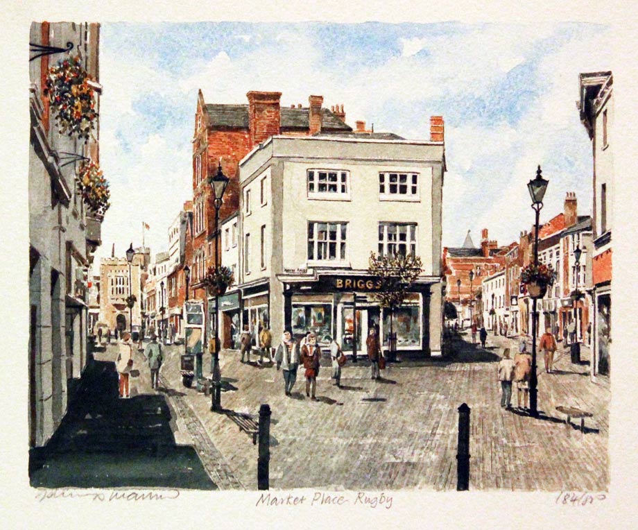 Market Place Rugby by Glyn Martin  Market Place Rugby by Glyn Martin