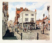 Market Place Rugby by Glyn Martin