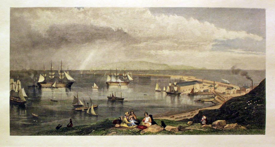 View of Portland in Dorset by E.Duncan