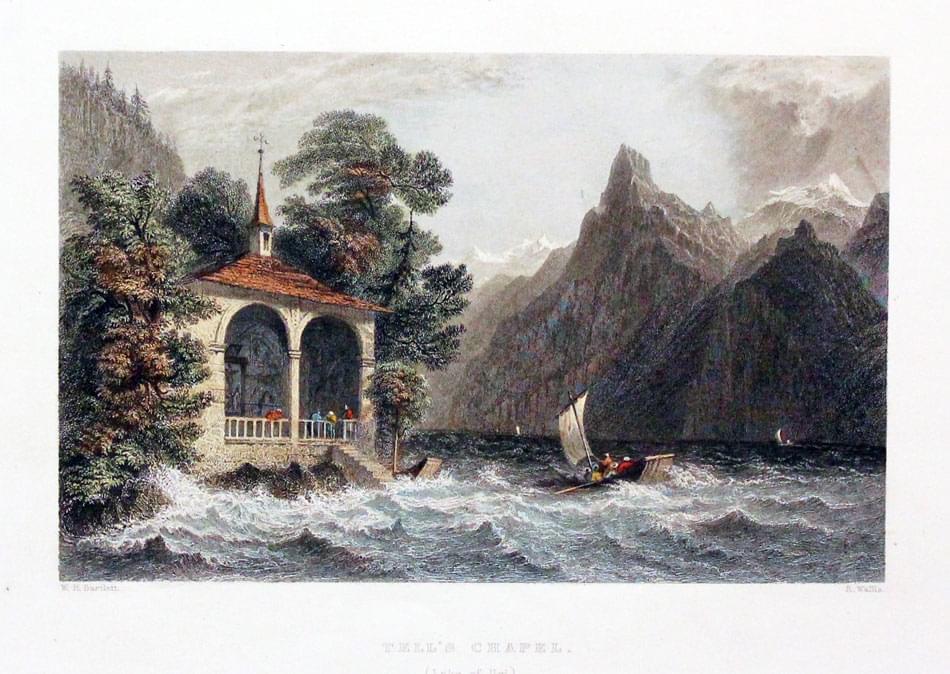 Tell's Chapel Lake of Uri   Tell's Chapel Lake of Uri