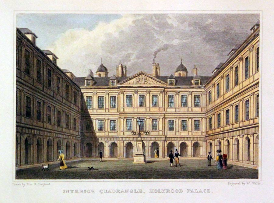 Quadrangle Holyrood Palace Edinburgh by Thomas Shepherd