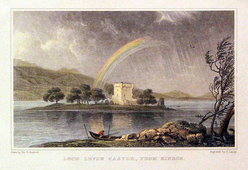 Loch Leven Castle Edinburgh by Thomas Shepherd