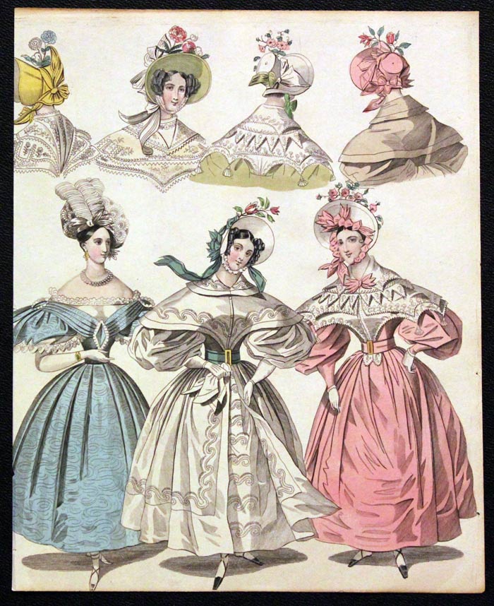 English Fashion Print by W.Alias