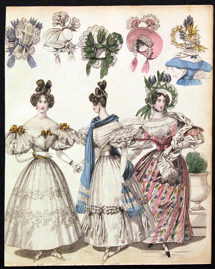 English Fashion Print by W.Alias