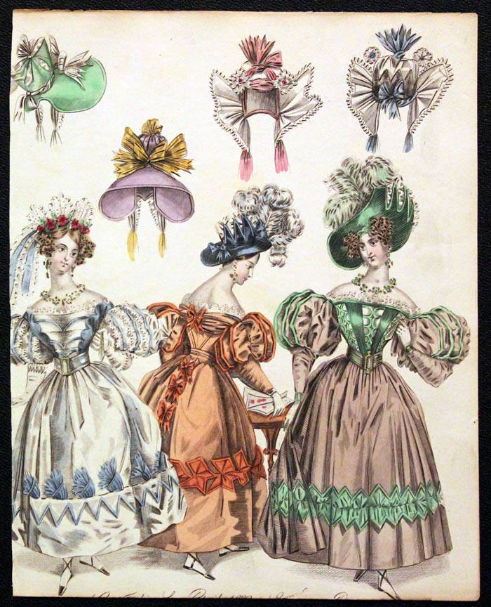 English Fashion Print by W.Alias